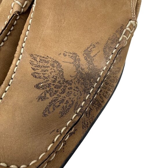 Mens Guess Brown Suede Driving Loafers 2 Head Dragon Bird Slip-On Cedric Size 10 main image 4